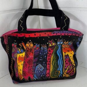Laurel Burch cloth cat tote